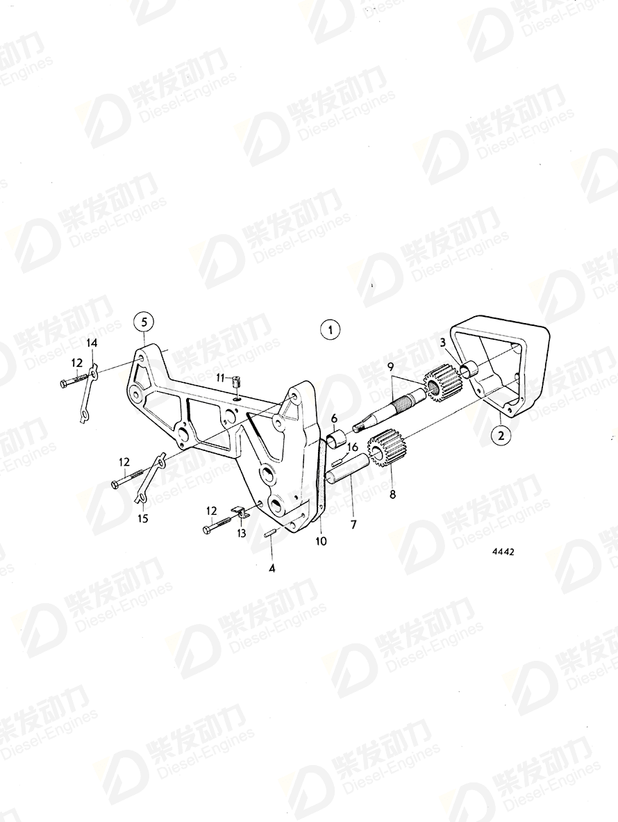 VOLVO Shaft 785833 Drawing